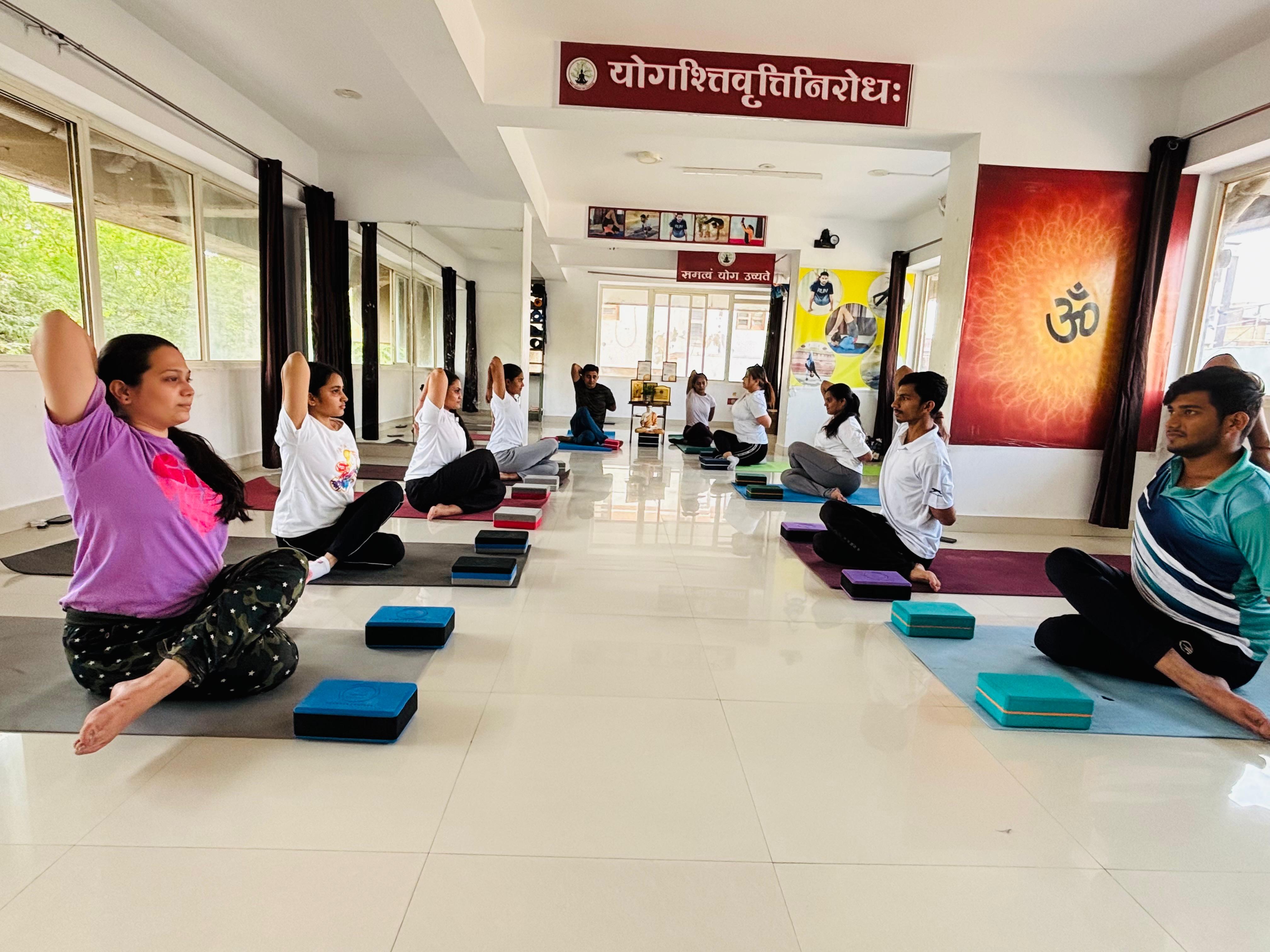 Yoga class at S.K. Yoga Center